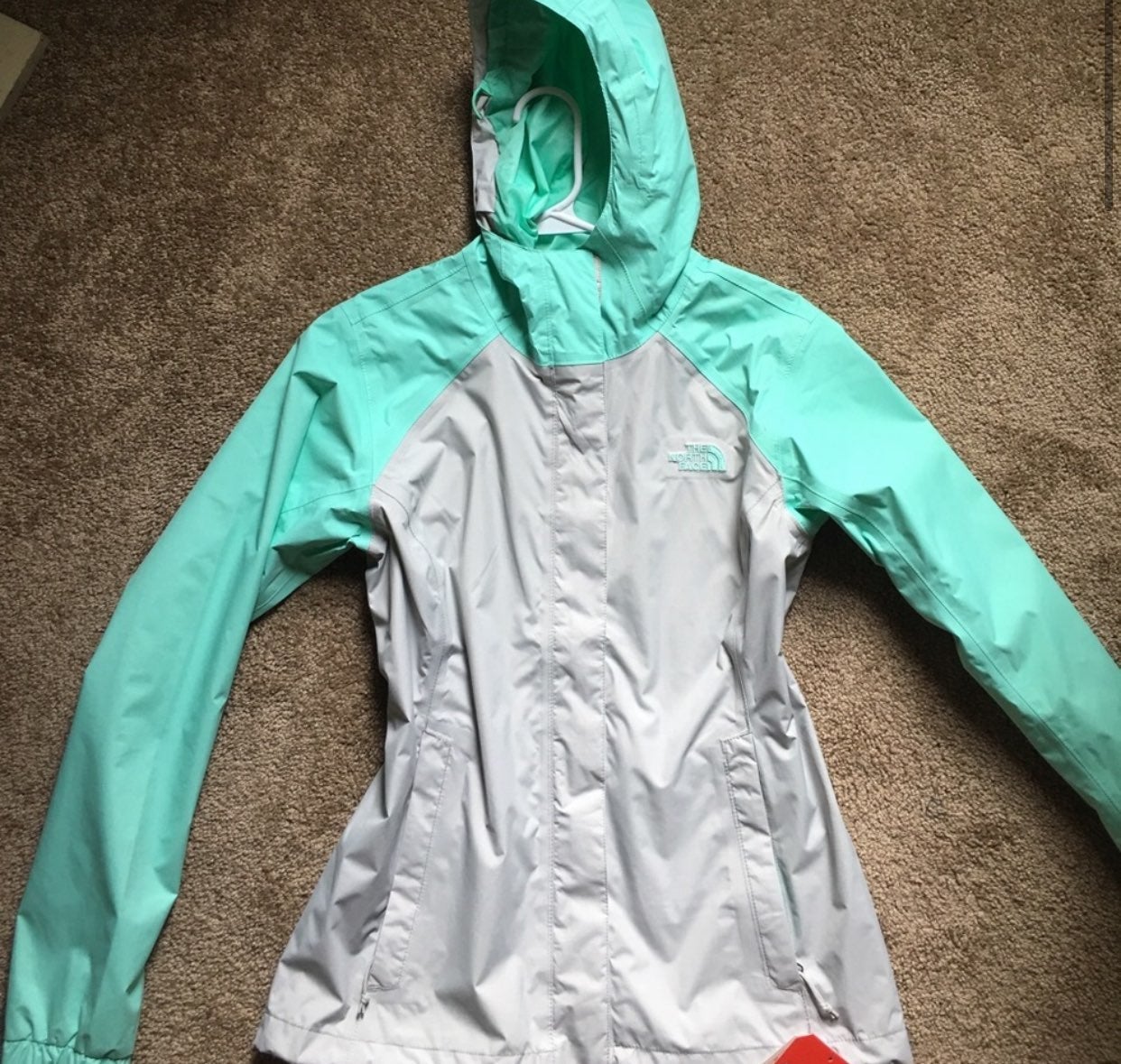 mint green windbreaker