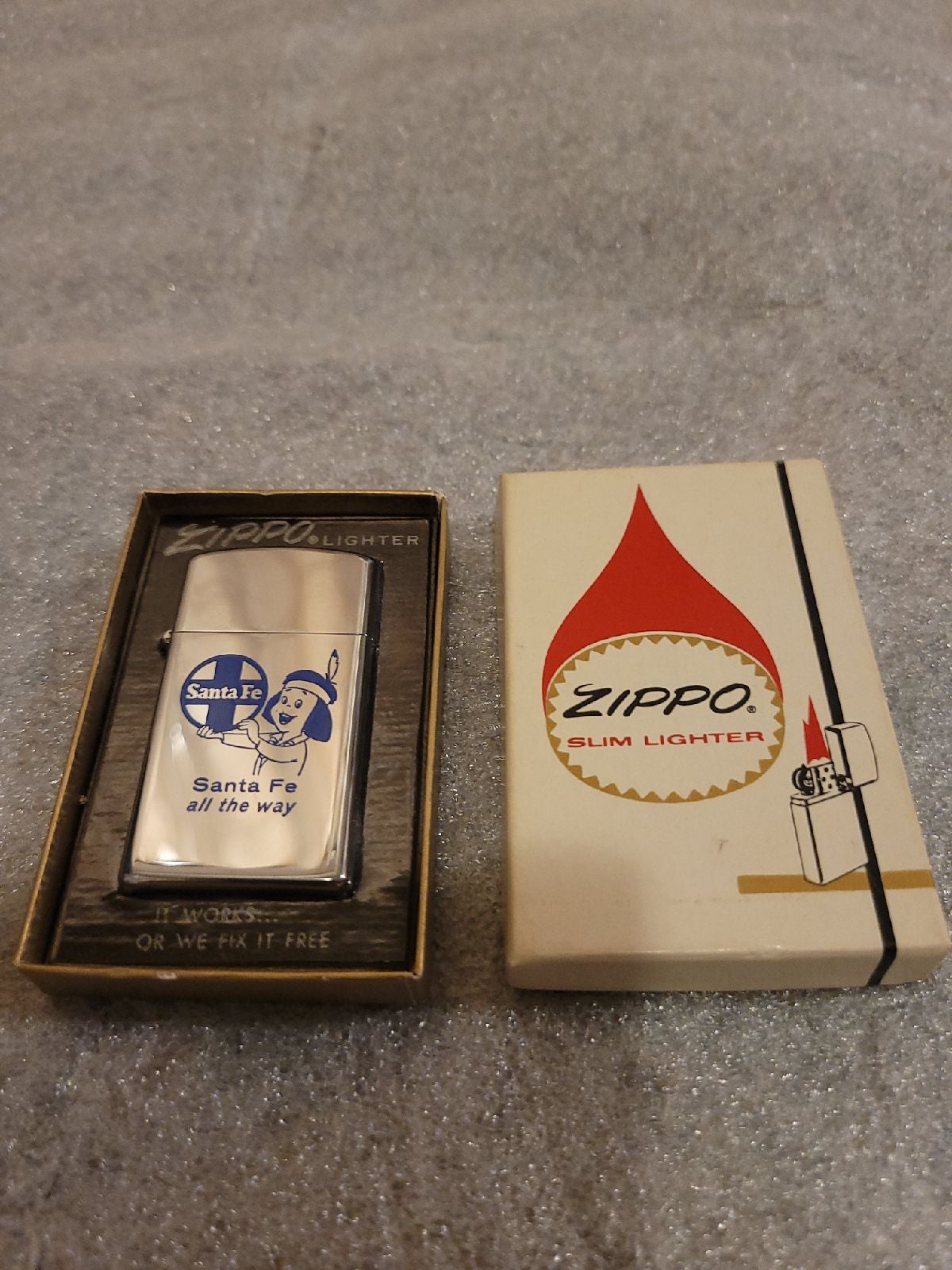1968 Santa Fe all the way. Zippo slim li