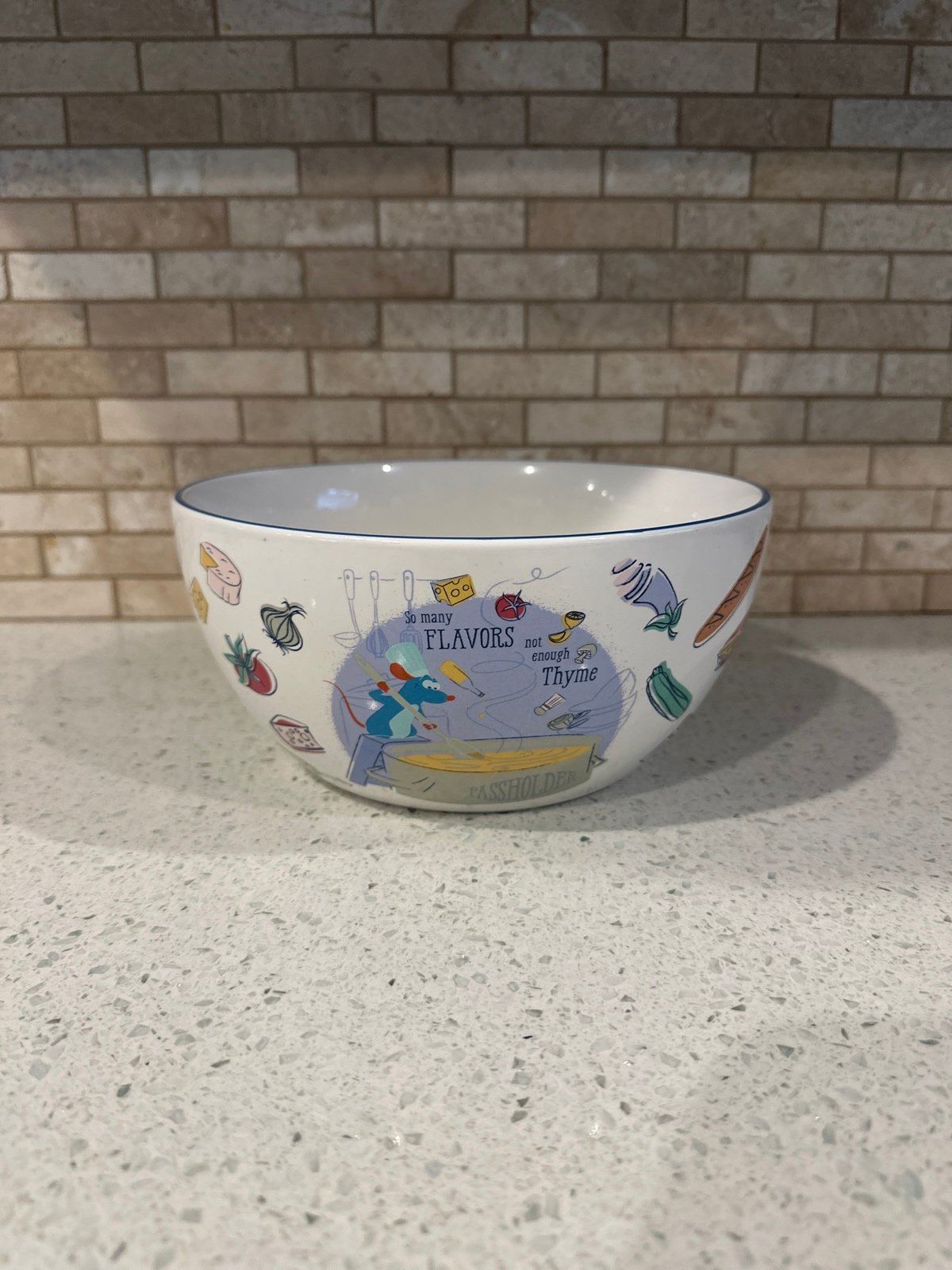 2022 Disney Parks Epcot Food Wine Festival Ratatouille Remy Passholder Bowl