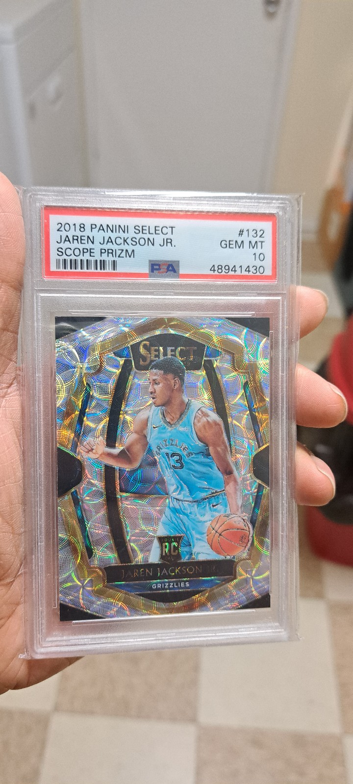 2018 Panini Select Jaren Jackson Jr. Scope Prizm PSA 10 RC
