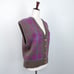 Vintage Plaid Wool Blend '80s V-Neck Sweater Vest