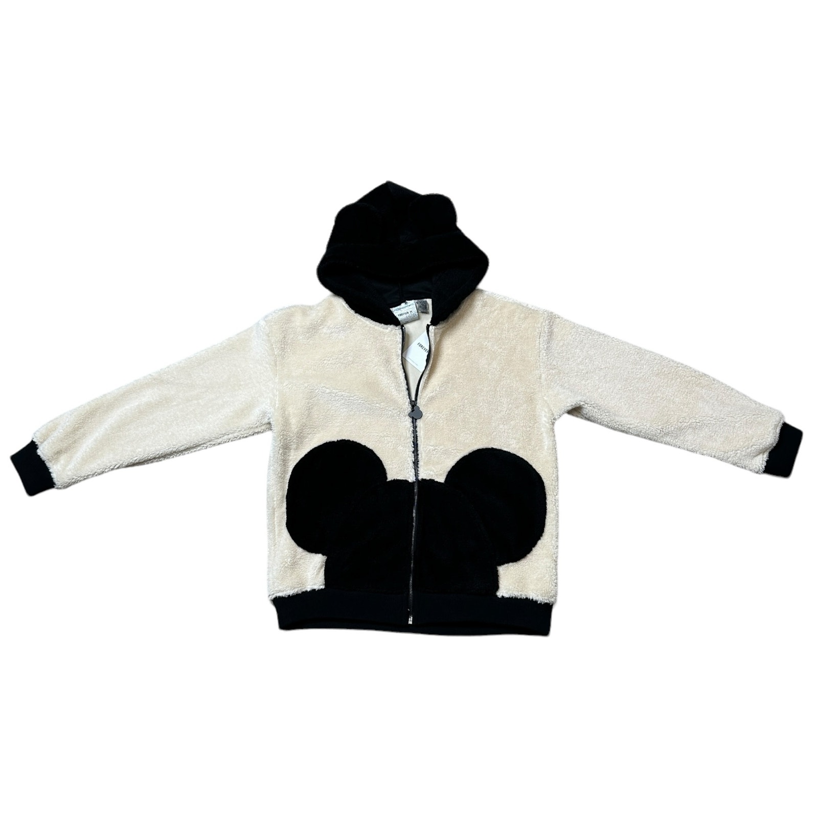 Disney x Forever 21 Fleece Micky Mouse Hooded Youth Jacket 14 XL NWT
