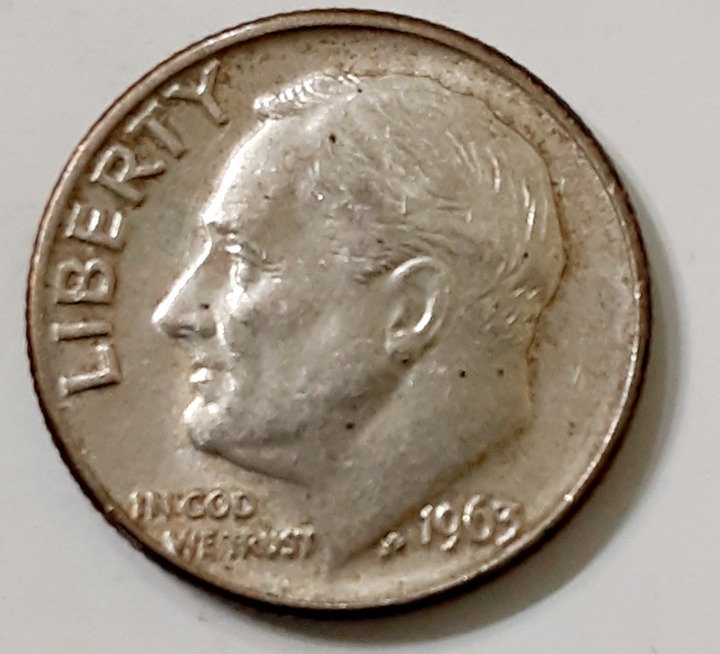 1963 D Roosevelt Dime