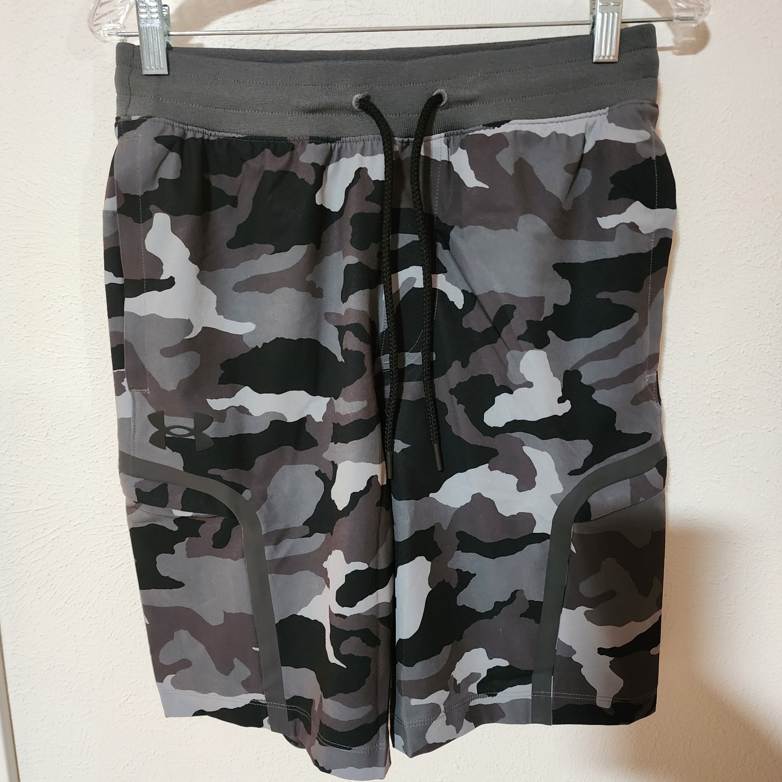 Under Armour Shorts Mens Size Medium Black Camo New With Tags Ua Elite Cargo...
