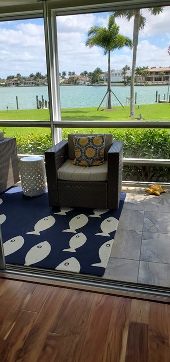 Rug, 2' x 4', Navy Living Room Rug - Soft & Comfy Indoor Mat