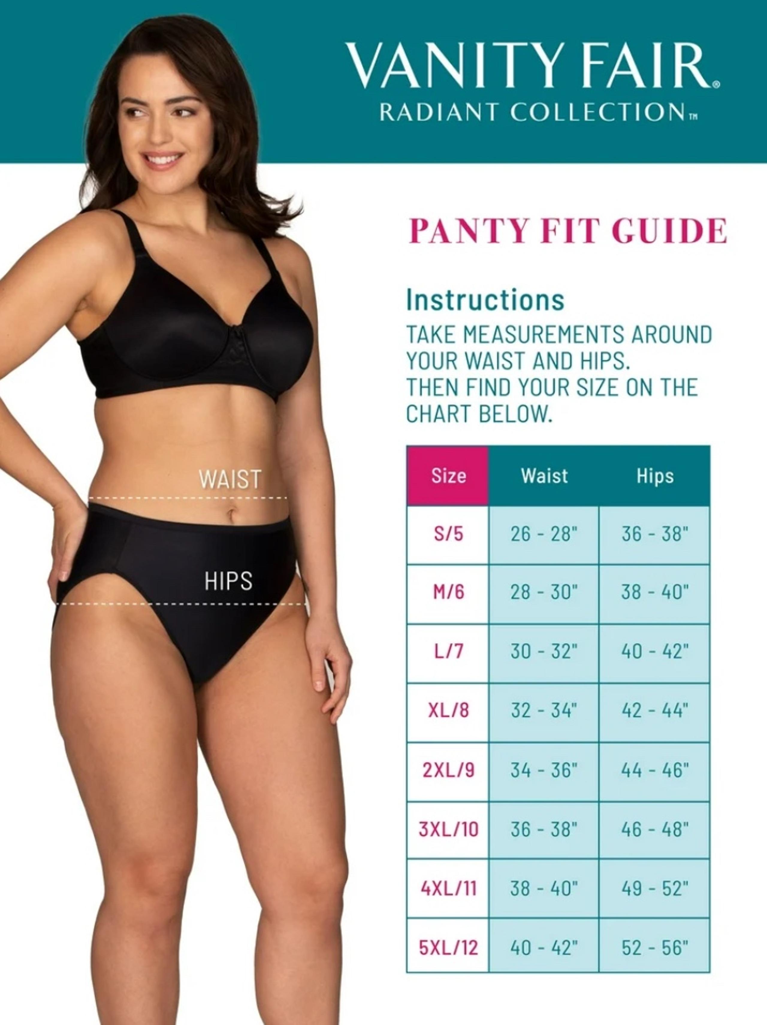 Vanity Fair Radiant Collection Panties Briefs Shaper 5XL/12 NEW