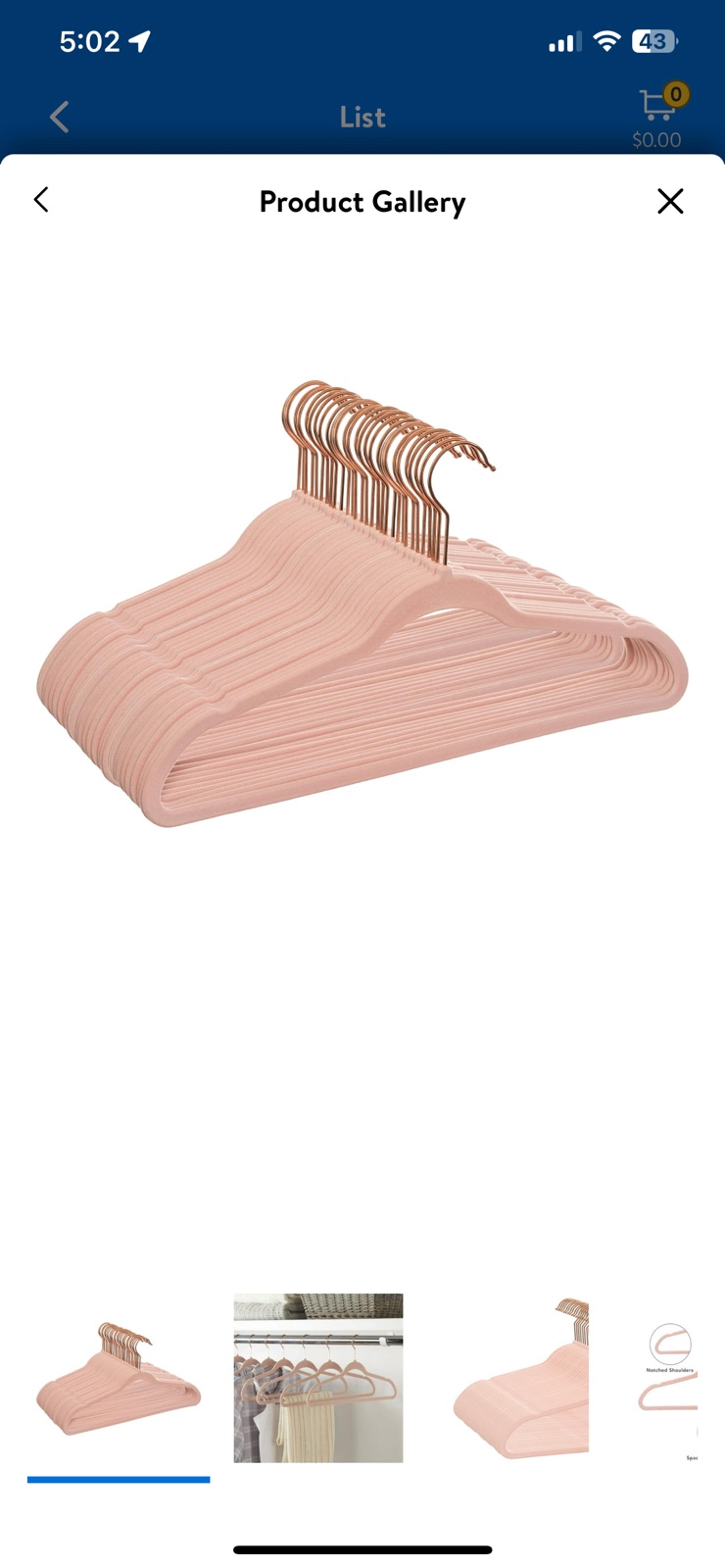 Velvet Clothing Hangers