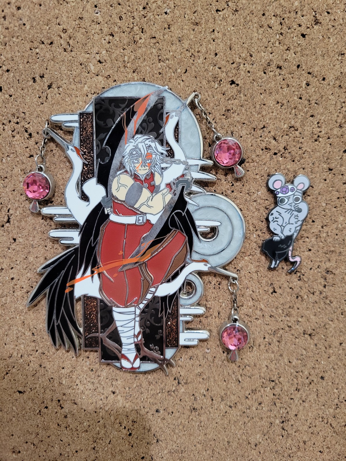 KNY Kimetsu no Yaiba Uzui Enamel Pin Set by fatcatpins fcp