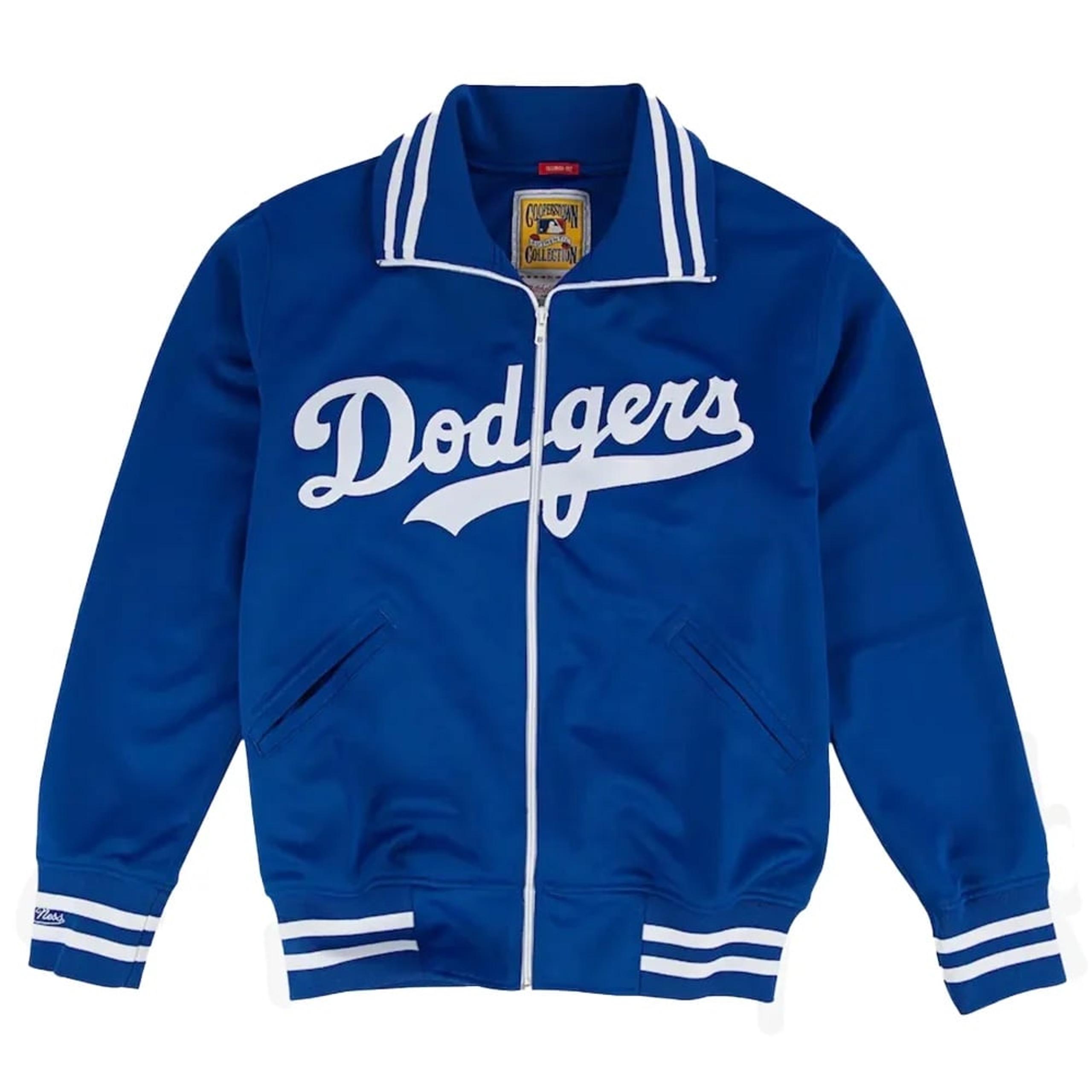 Mitchell And Ness Cooperstown Collection LA Dodgers Warmup BP Jacket Mens Size L