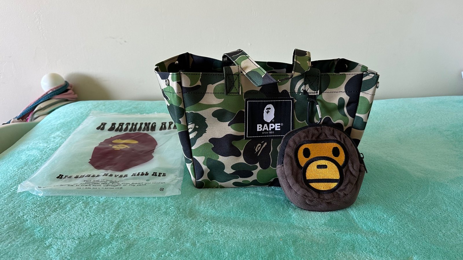 A Bathing Ape Leather Tote Bags for Women Mercari
