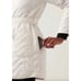 Athleta Mendocino Puffer Coat Quilted White Light Quilted Belted Size 2X NWT