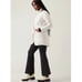 Athleta Mendocino Puffer Coat Quilted White Light Quilted Belted Size 2X NWT