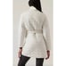 Athleta Mendocino Puffer Coat Quilted White Light Quilted Belted Size 2X NWT