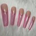 Pink Cateye French Press On Nails