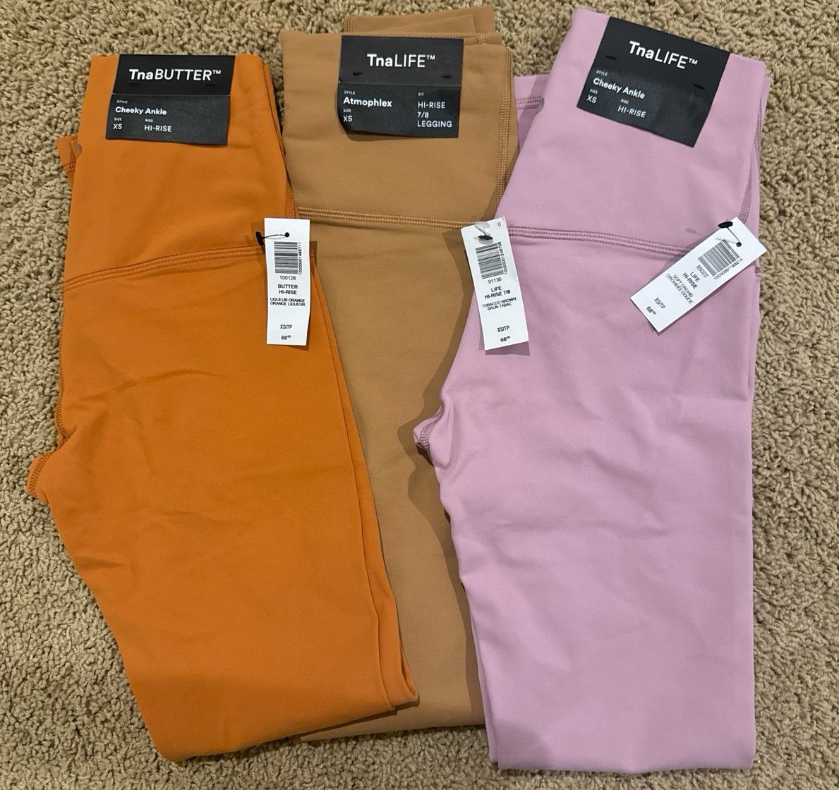 aritzia Leggings all 3 size XS/size 4