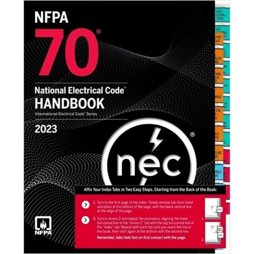rCiocdaNFPA 70, National Electrical Code Handbook, 2023 Edition, with Tabs Hard