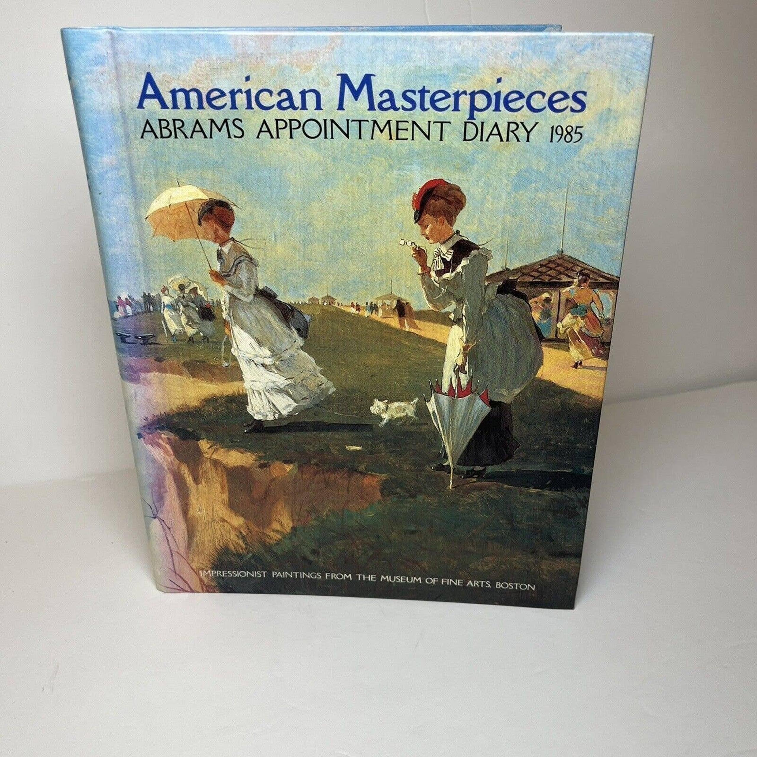 VINTAGE 1985 ABRAMS Appointment Diary Calendar Impressionist Art From MFA Boston