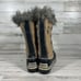 Sorel Women's Tofino Cate Boots Quilted Faux Fur Winter Snow NL1937 Brown US 9