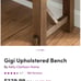 Upholstered Dining Bench