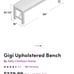 Upholstered Dining Bench