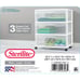 Wide 3 Drawer Cart White