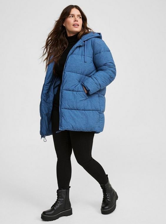 Torrid Longline Hooded Puffer 2x