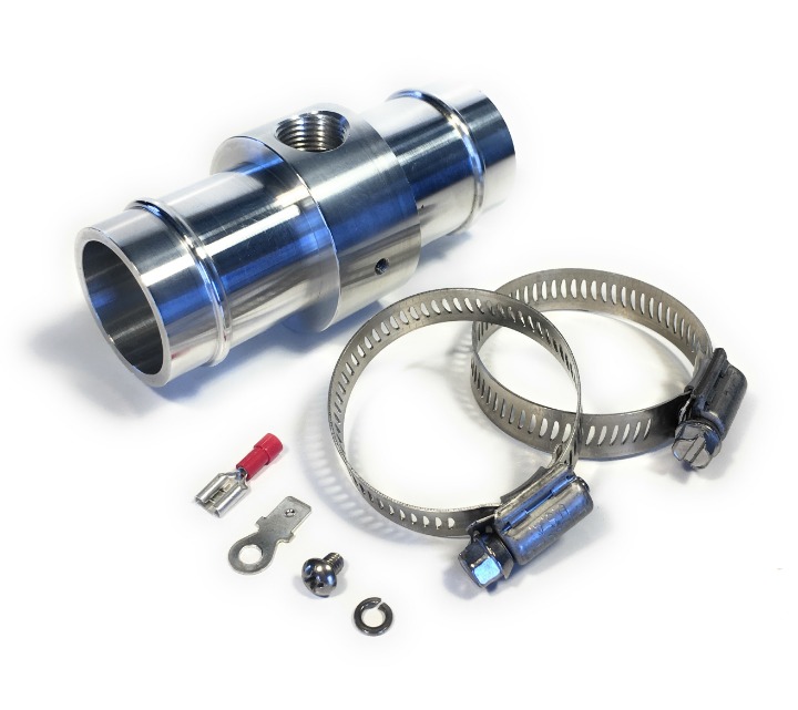Radiator hose temperature sensor adapter