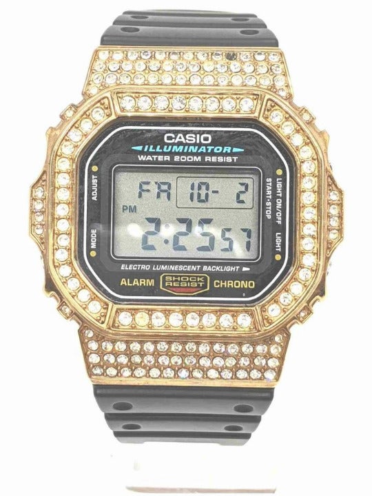 Casio Custom Gold Plated Crystal DW-560
