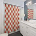 Stripes Orange Shower Curtains