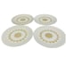 Set of 4 Vintage 1960s Gold Sheffield Serenade 6.5 Round Ceramic Salad Plates
