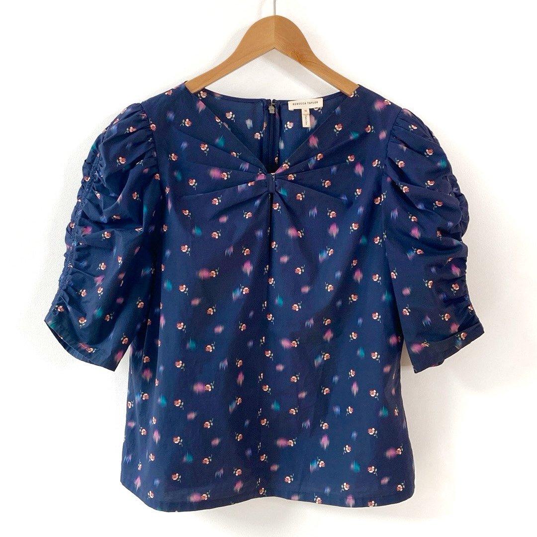 Rebecca Taylor zipper back blouse top