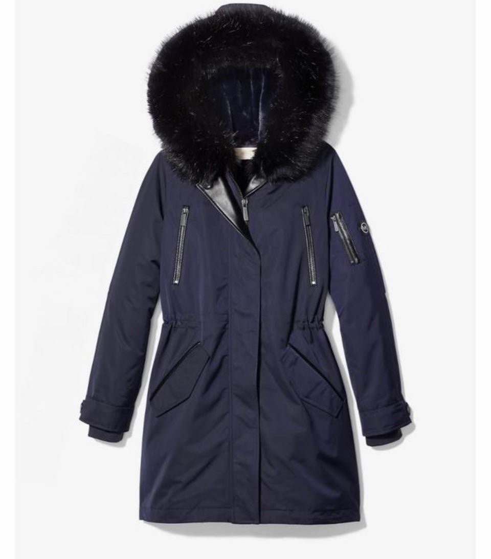 Michael Kors Faux Fur Black Jacket