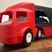 Vintage Little Tikes Red Truck Car Hauler