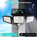 Outdoor Lights 2500LM 210 LED Security Lights with Remote Contr