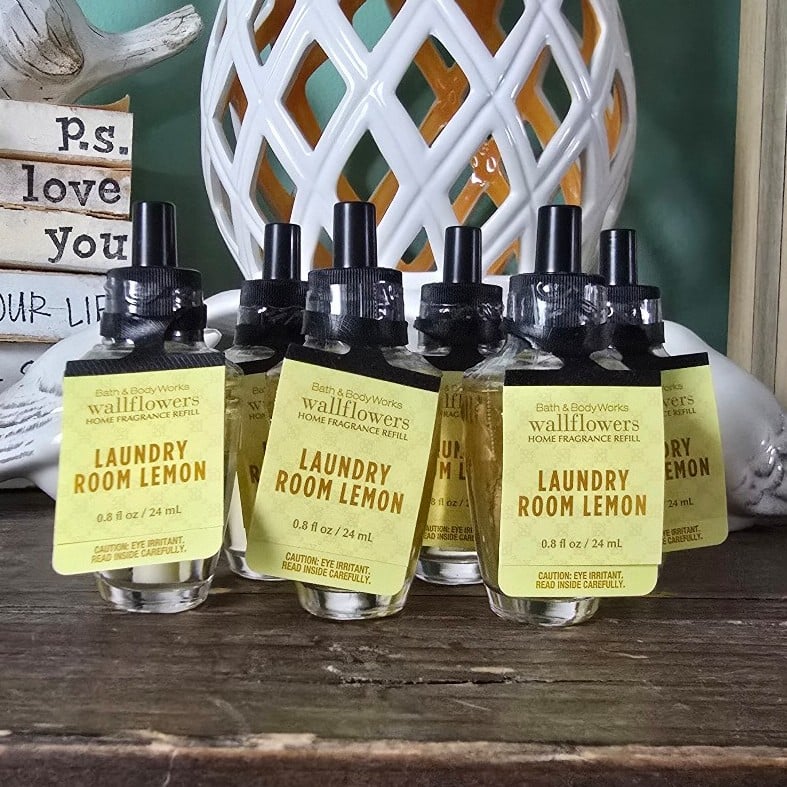 Bath Body Works Laundry Room Lemon Wallflower Bulbs X6