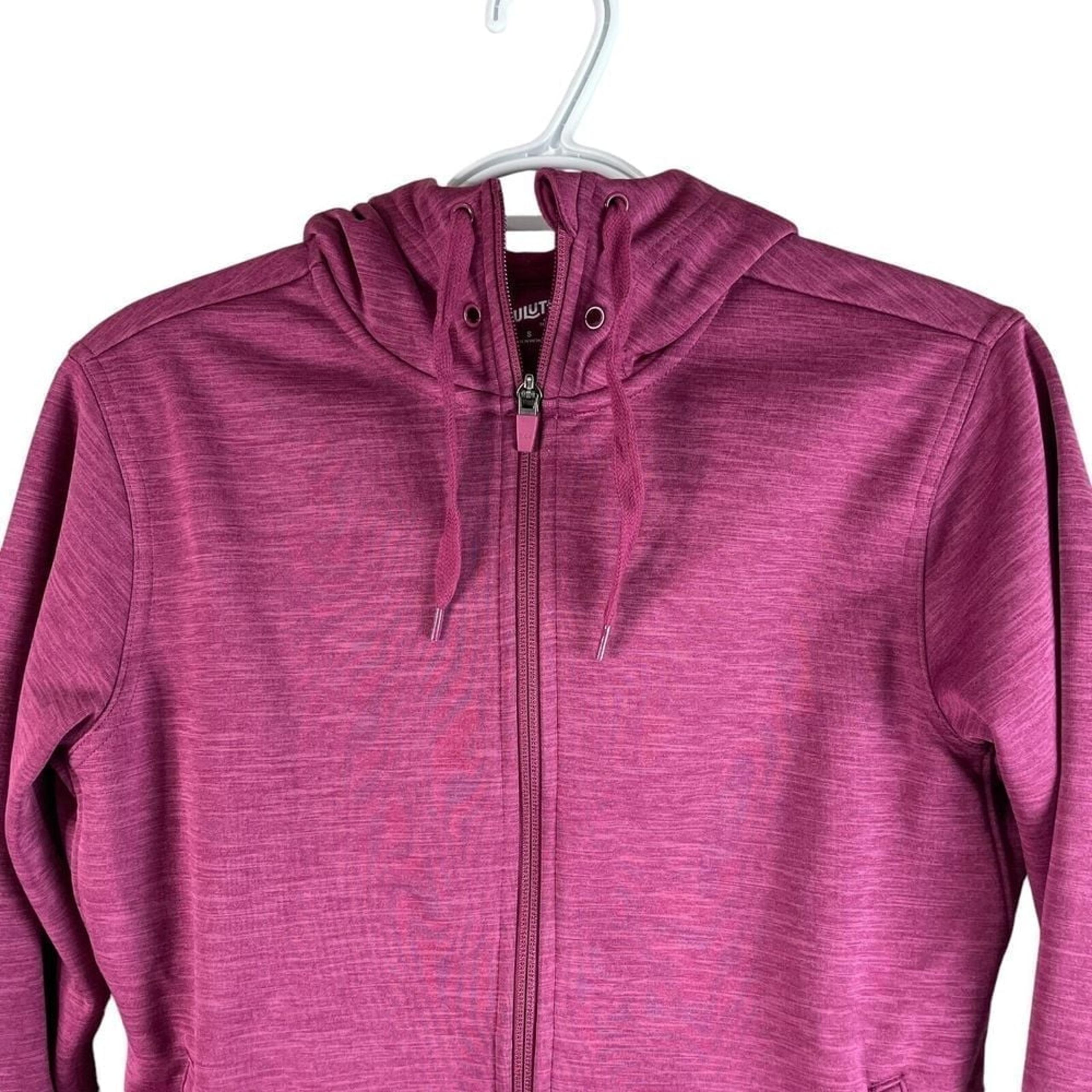 Duluth Snagstop Sweats Full Zip Hoodie Womens Small Purple Polyester Thumb Holes
