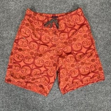 Patagonia Board Shorts Mens 33 (32) Orange Geometric Swim Trunks 9 Nylon Adult