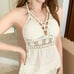 Bohemian Crochet Padded Bra Halter Top - STYLE #4