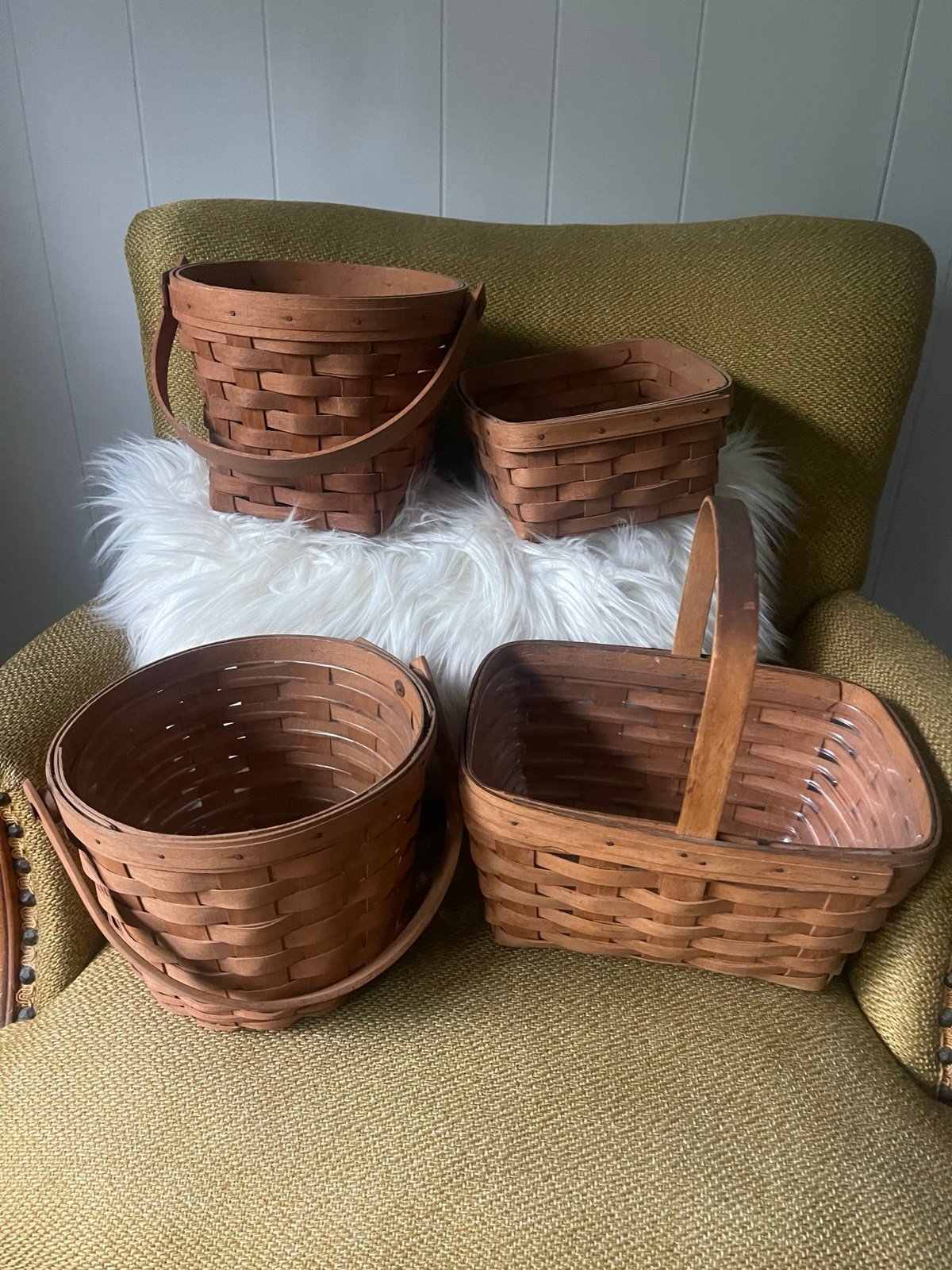 Longaberger handwoven baskets