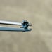 2.73mm REAL BLUE DIAMOND LABRET BODY,CERTIFICA TE LIP EAR 1/4\