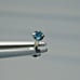 2.73mm REAL BLUE DIAMOND LABRET BODY,CERTIFICA TE LIP EAR 1/4\