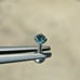 2.73mm REAL BLUE DIAMOND LABRET BODY,CERTIFICA TE LIP EAR 1/4\