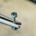 2.73mm REAL BLUE DIAMOND LABRET BODY,CERTIFICA TE LIP EAR 1/4\