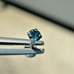 2.73mm REAL BLUE DIAMOND LABRET BODY,CERTIFICA TE LIP EAR 1/4\