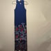 NWT Tommy Bahama Geo Garden Carmela Jersey Maxi Dress Island Navy Sz Small