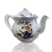 Vintage Wedgwood Etruria Barlaston Chinese Teal Floral Porcelain Teapot England