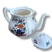 Vintage Wedgwood Etruria Barlaston Chinese Teal Floral Porcelain Teapot England