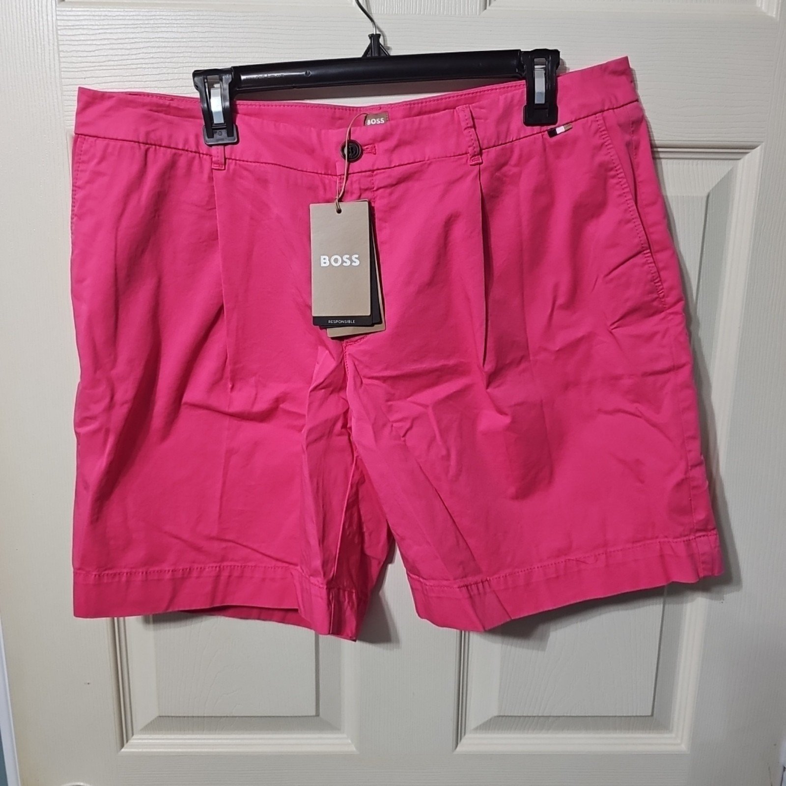 Boss Bermuda Shorts C Taggie D Chino Shorts Pink Women's Size 14 New With Tags