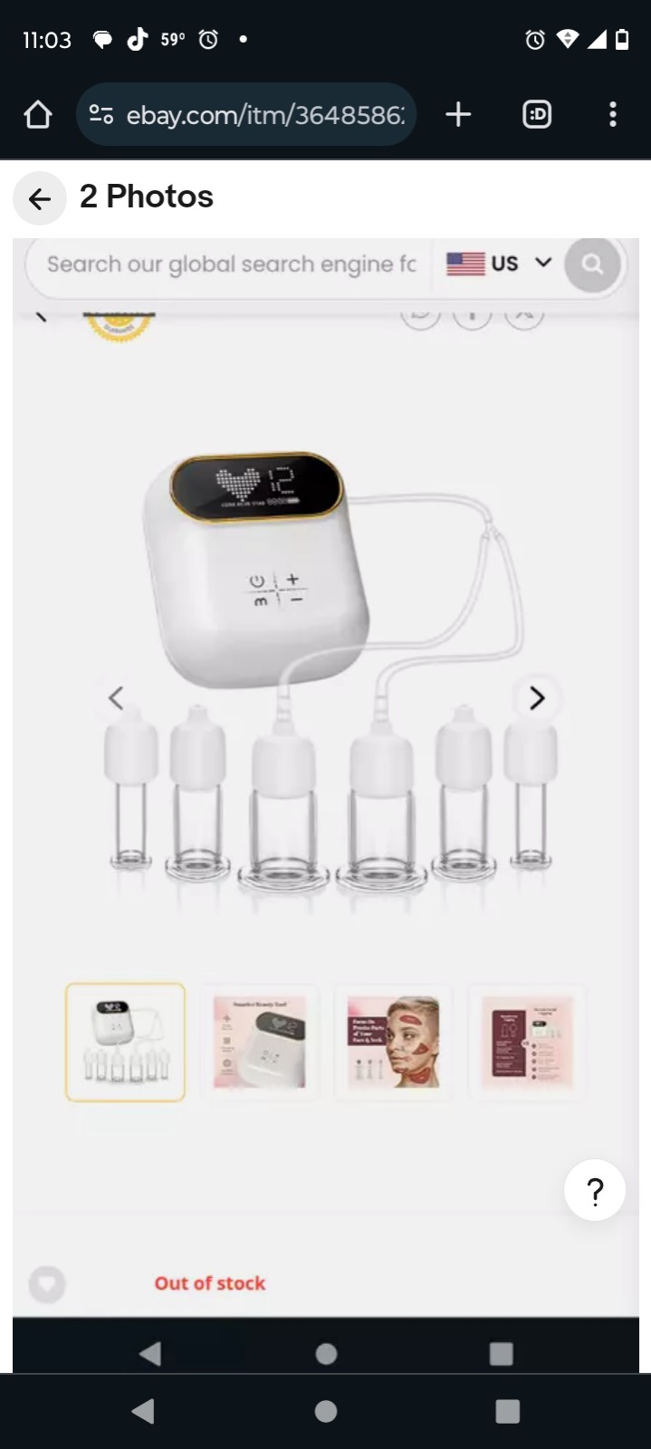 Electric face massager
