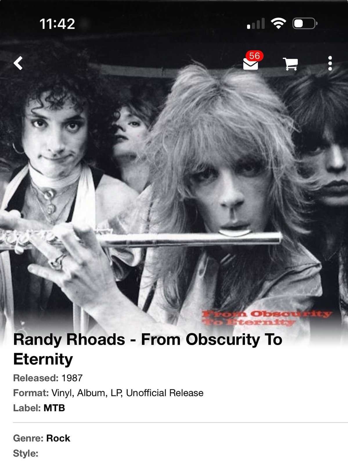 Randy Rhoads – From Obscurity To Eternity – Vinyl (LP, Album
